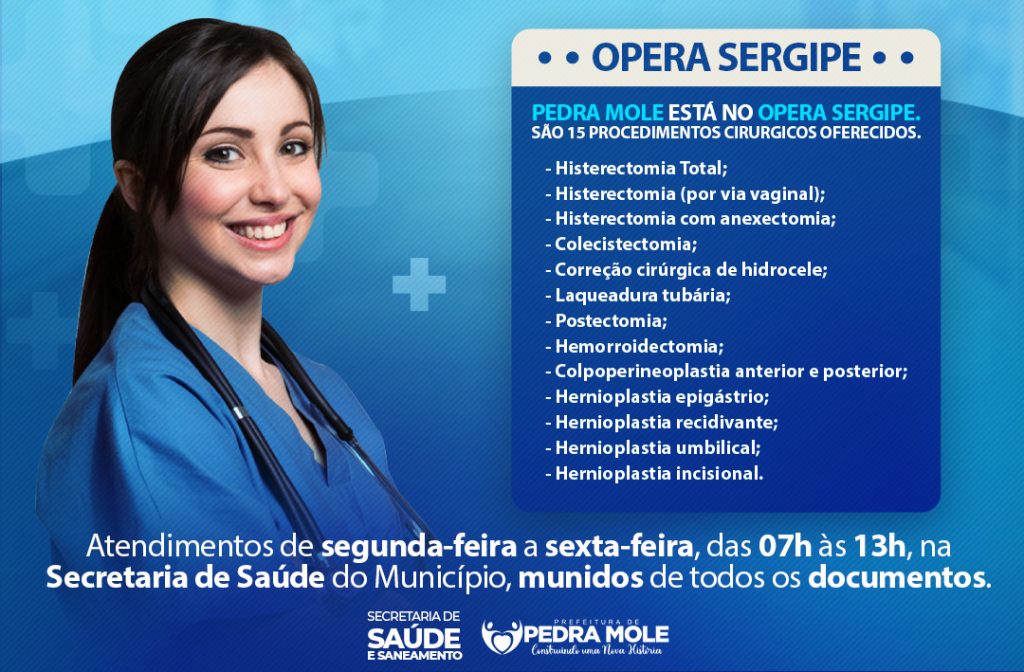 Pedra Mole Est Participando Do Programa Opera Sergipe Prefeitura De